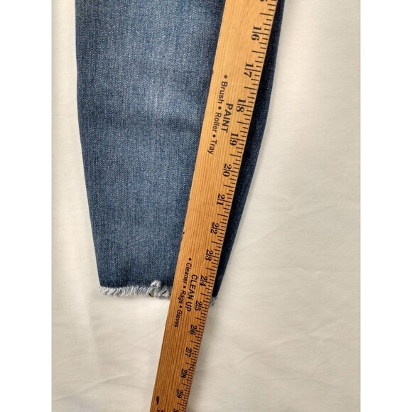 Kut From The Kloth Raw Hem Skinny Leg Distressed Jeans Size 4 Waist 25 Inseam 25 - Picture 9 of 10